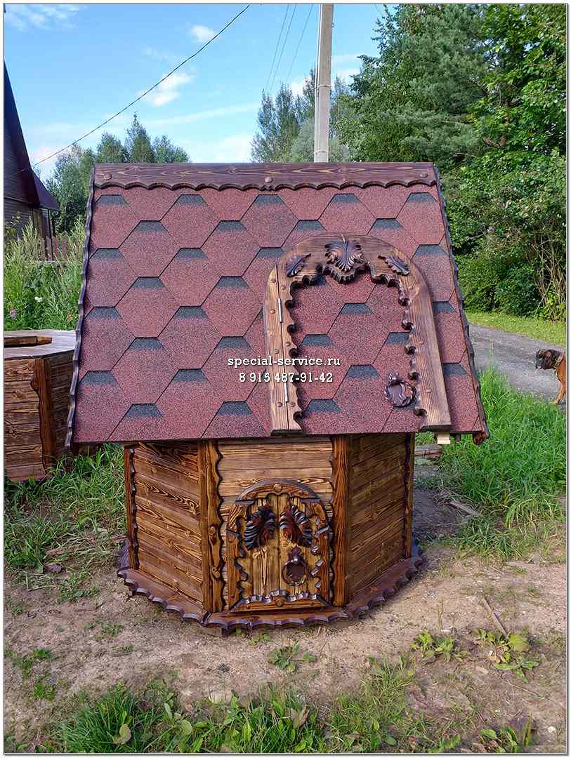 Строительство домика для колодца — 55 фото красивых вариантов для дачи