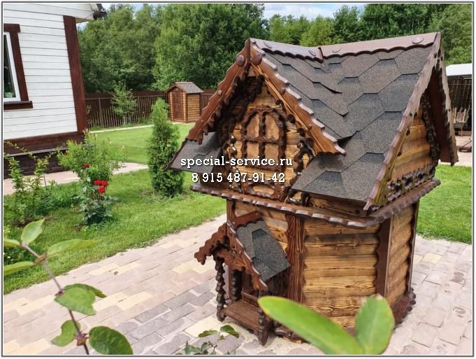 Строительство домика для колодца — 55 фото красивых вариантов для дачи